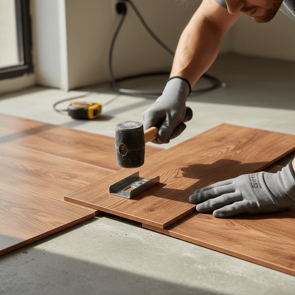 Residential flooring installation